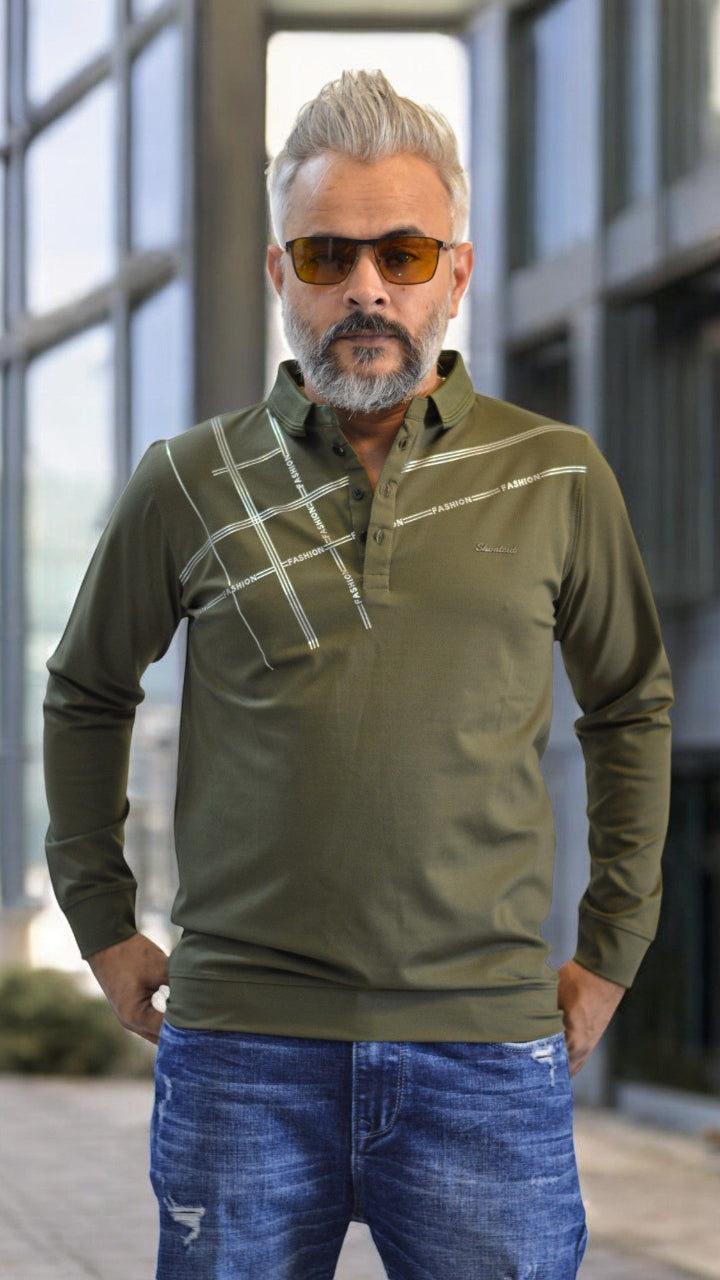 Polo T shirt for men Full Sleeve imported material