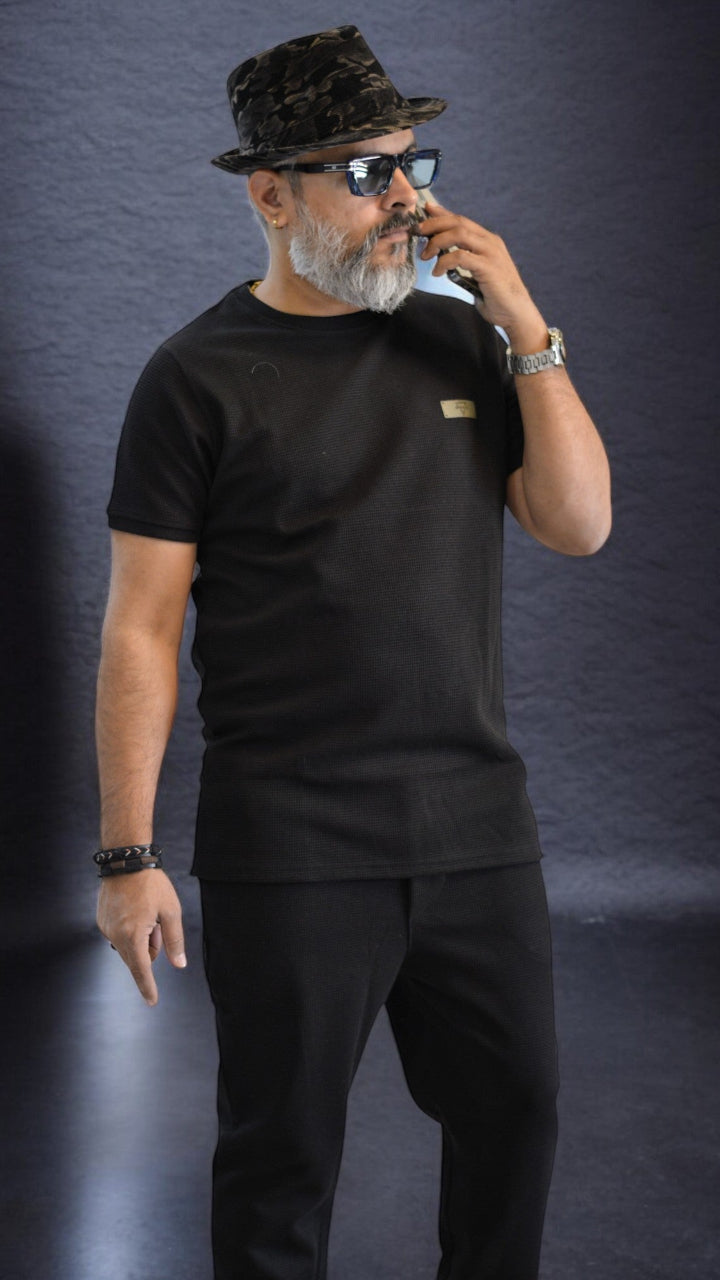 Men's Coord set full length | Men's Overalls Essentials black color