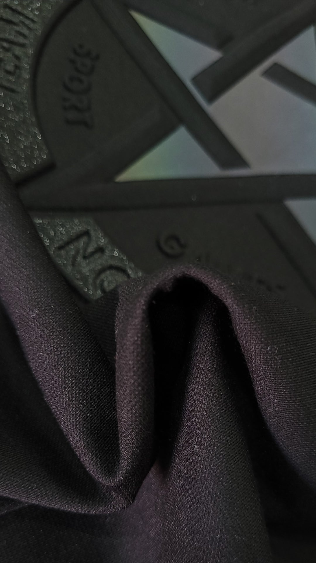 Close-up of premium imported fabric – Soft, breathable, and durable material for big-size designer T-shirts.