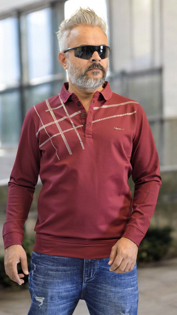 Polo T shirt for men Full Sleeve imported material