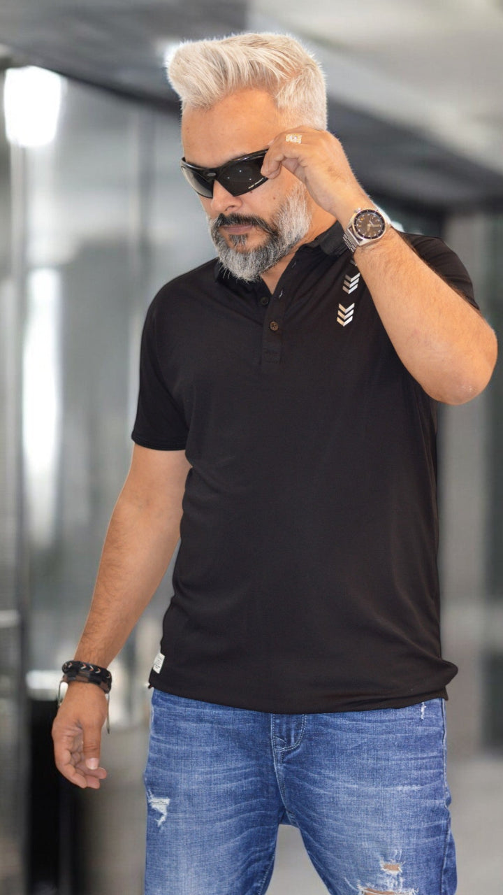 MENS POLO TSHIRT
IMPORTED FABRIC GOOD QUALITY TSHIRT BLACK COLOR