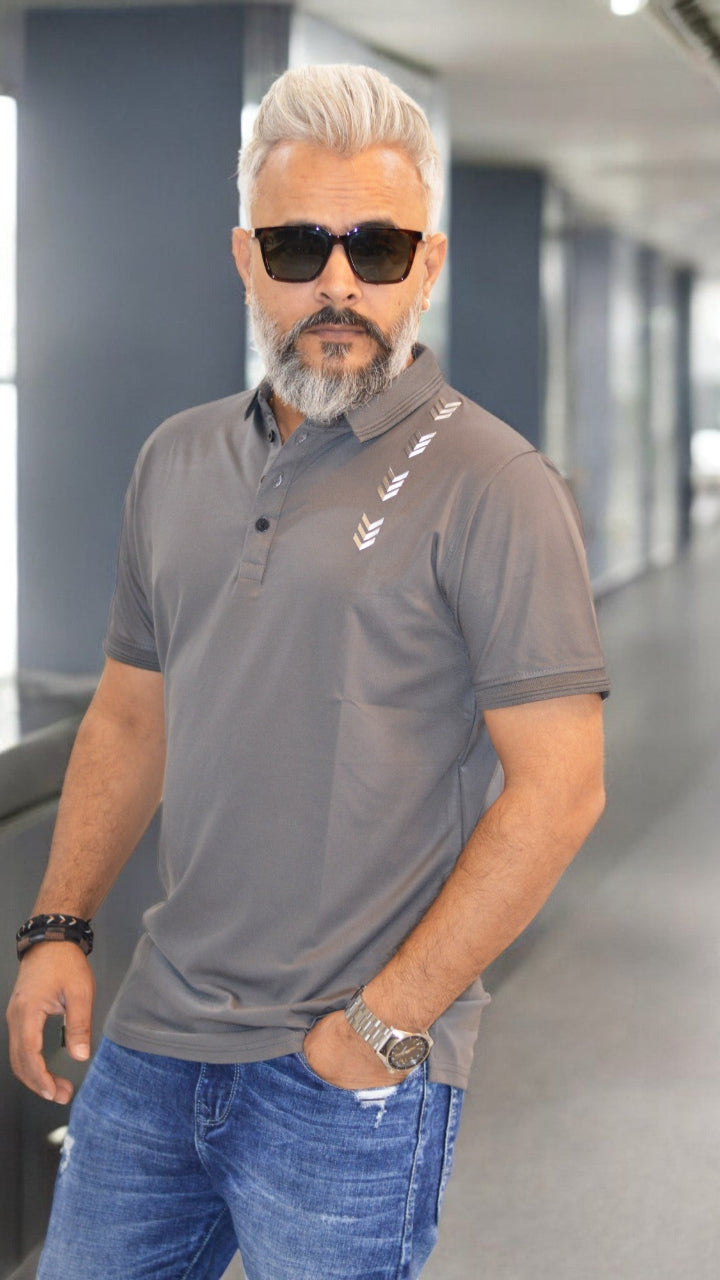 MENS POLO TSHIRT
IMPORTED FABRIC GOOD QUALITY TSHIRT GREY COLOR