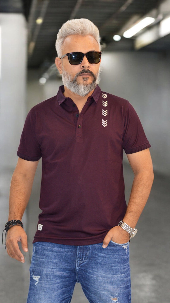 MENS POLO TSHIRT
IMPORTED FABRIC GOOD QUALITY TSHIRT WINE COLOR